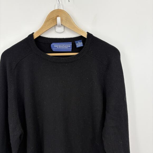 Vintage Cashmere Sweater Mens Large Pullover Minimalist Luxury Old Money Preppy - Picture 3 of 6